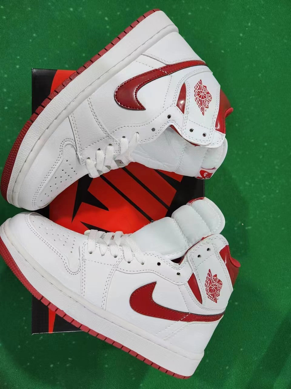 Sneakers, White Red Colorway, Lace Up Design, Casual Gift for Sneaker Fans