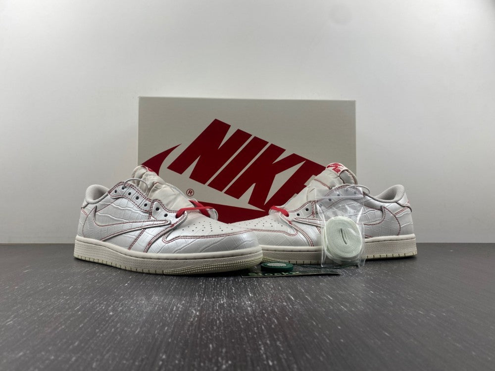 Low Top Sneakers, White Red Colorway, Reverse Hook Design, Lace Up Design, Casual Gift for Sneaker Fans