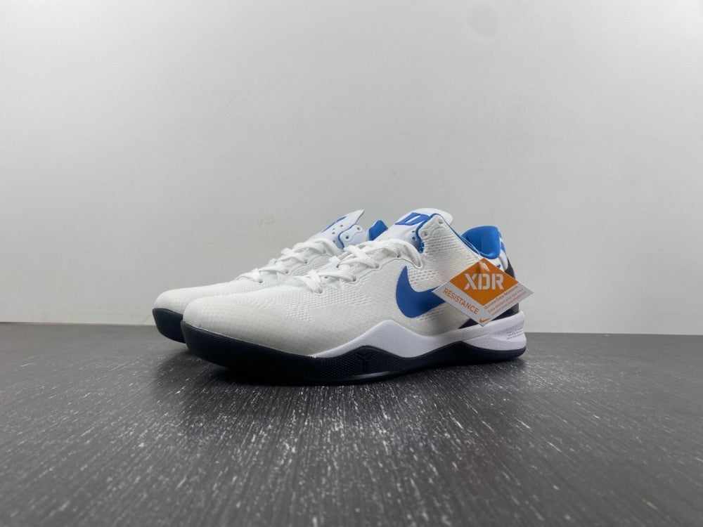 Low Top Sneakers, Blue White Black Colorway, Lace Up Design, Casual Gift for Sneaker Fans