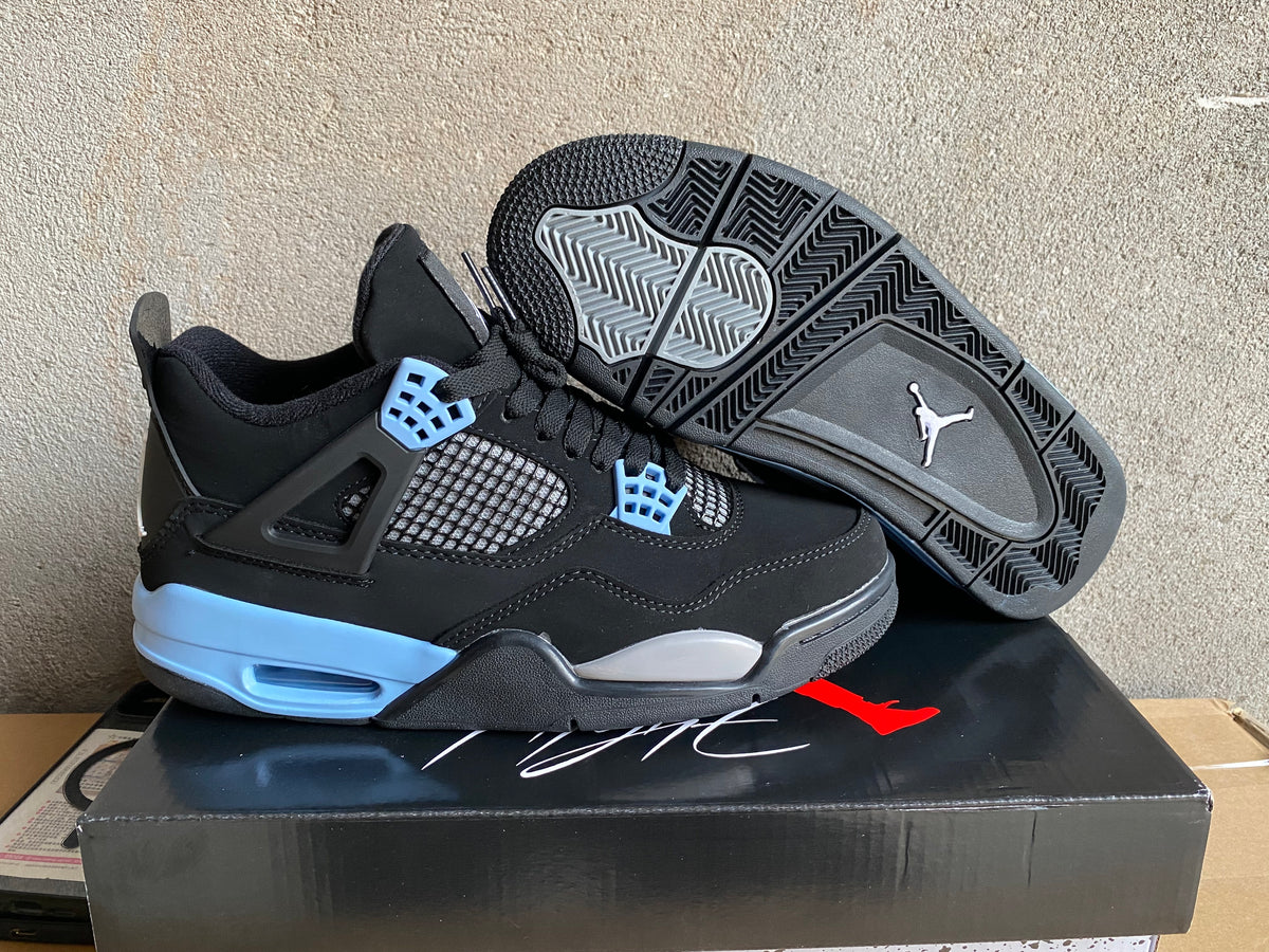 Mid Top Sneakers, Blue Black Gray Colorway, Lace Up Design, Casual Gift for Sneaker Fans