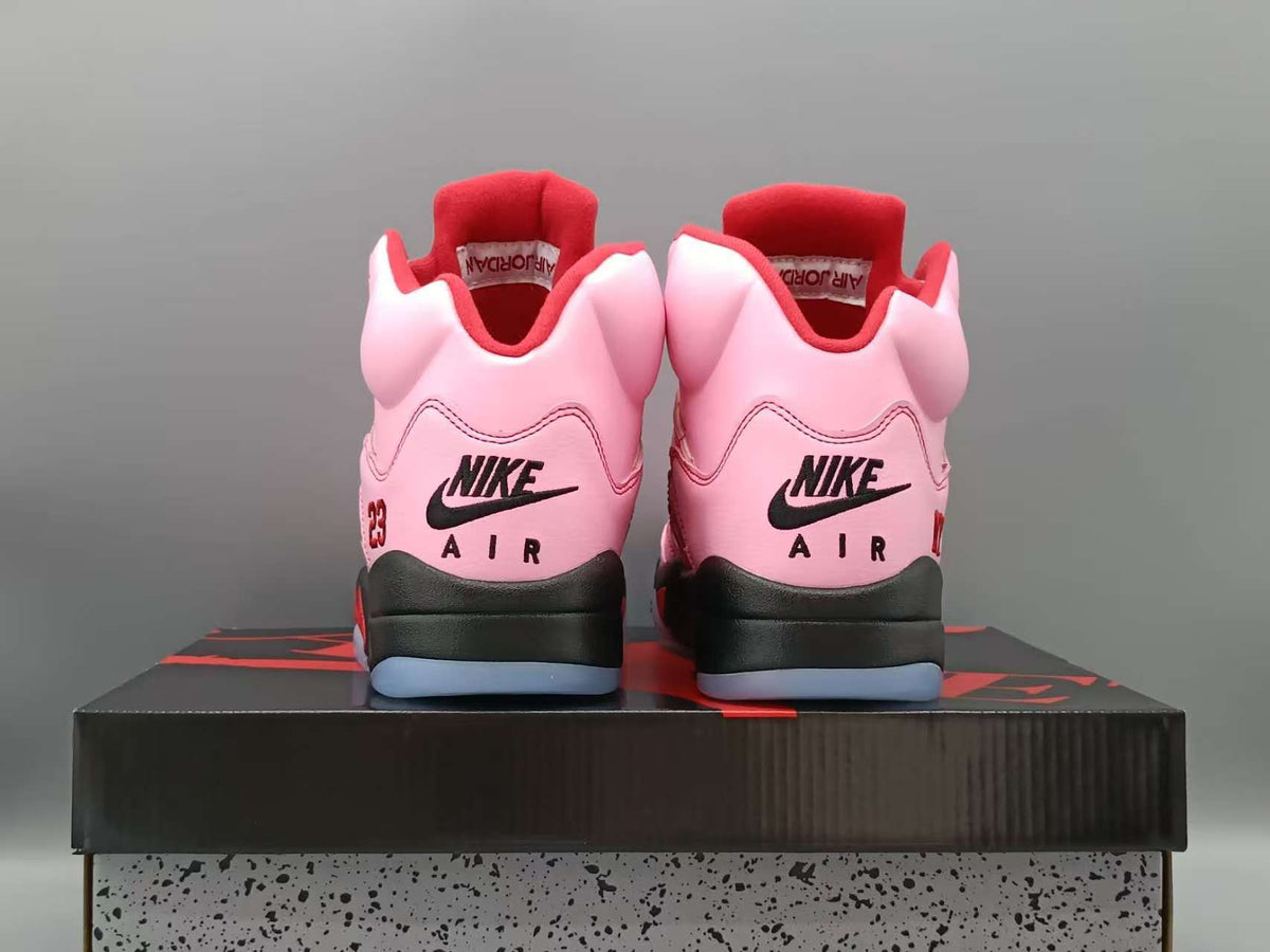 High Top Sneakers, Pink Colorway, Lace Up Design, Casual Gift for Sneaker Fans