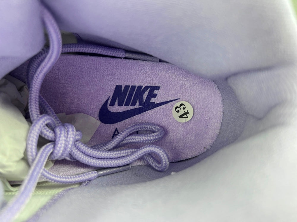 Low Top Sneakers, White Purple Colorway, Lace Up Design, Casual Gift for Sneaker Fans