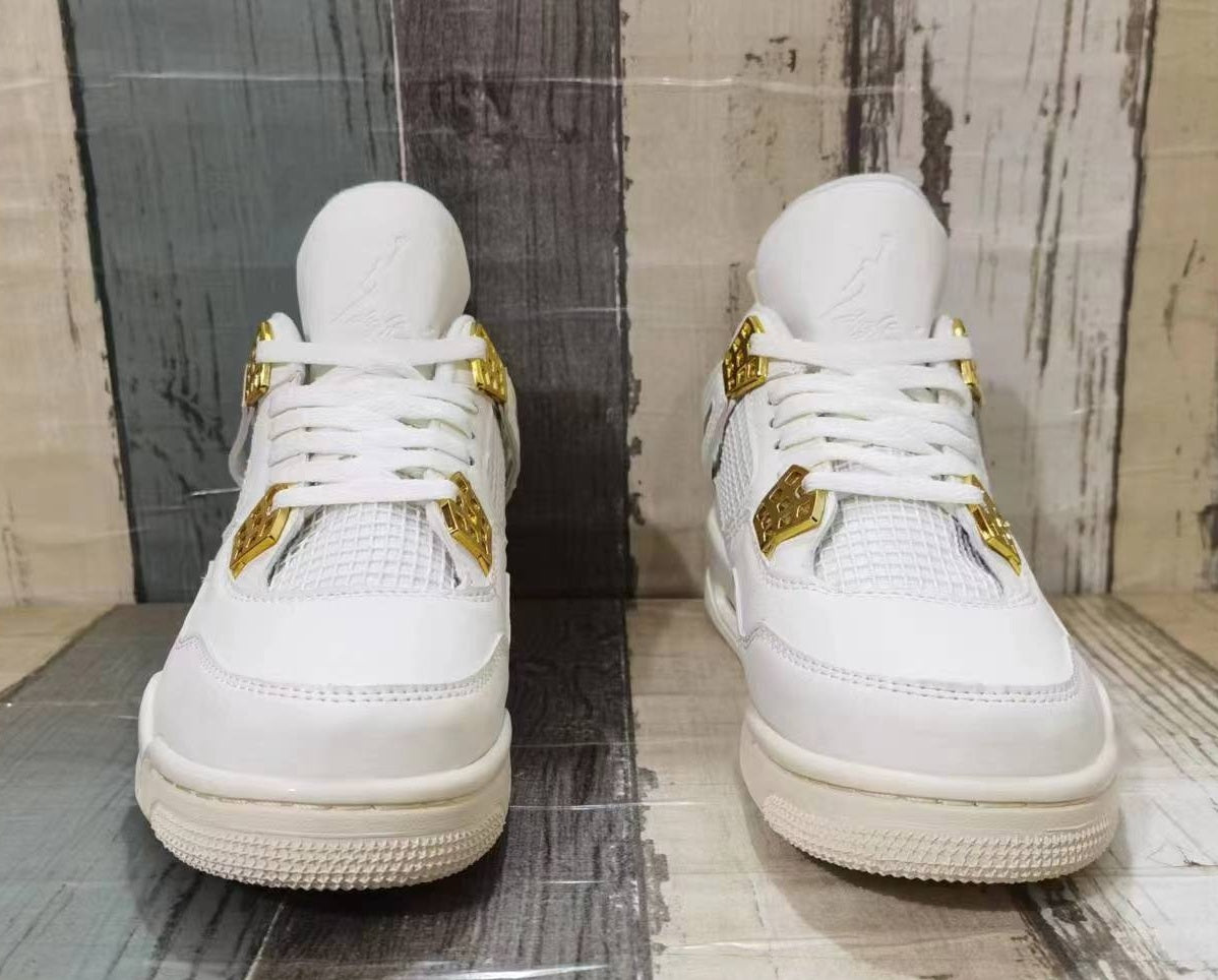 Sneakers, Off White Gold Colorway, Lace Up Design, Casual Gift for Sneaker Fans