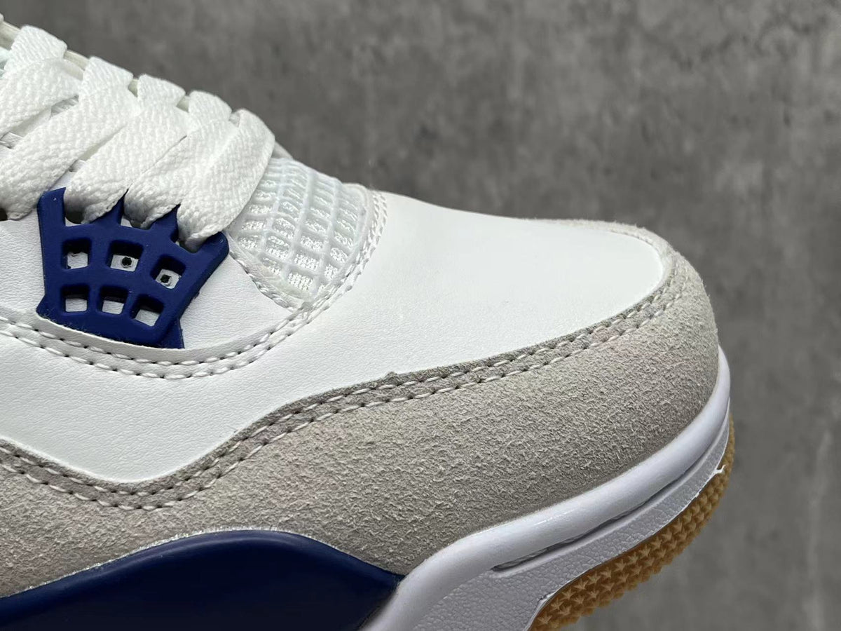 Mid Top Sneakers, Blue Colorway, Lace Up Design, Casual Gift for Sneaker Fans