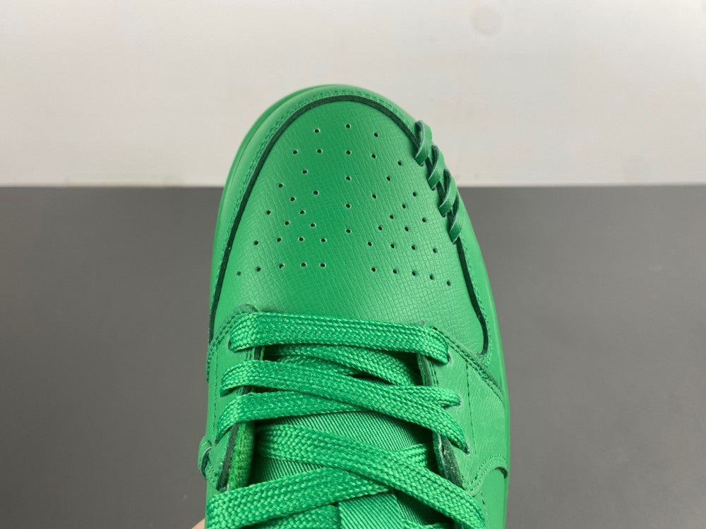 Low Top Sneakers, Green Gold Colorway, Lace Up Design, Casual Gift for Sneaker Fans