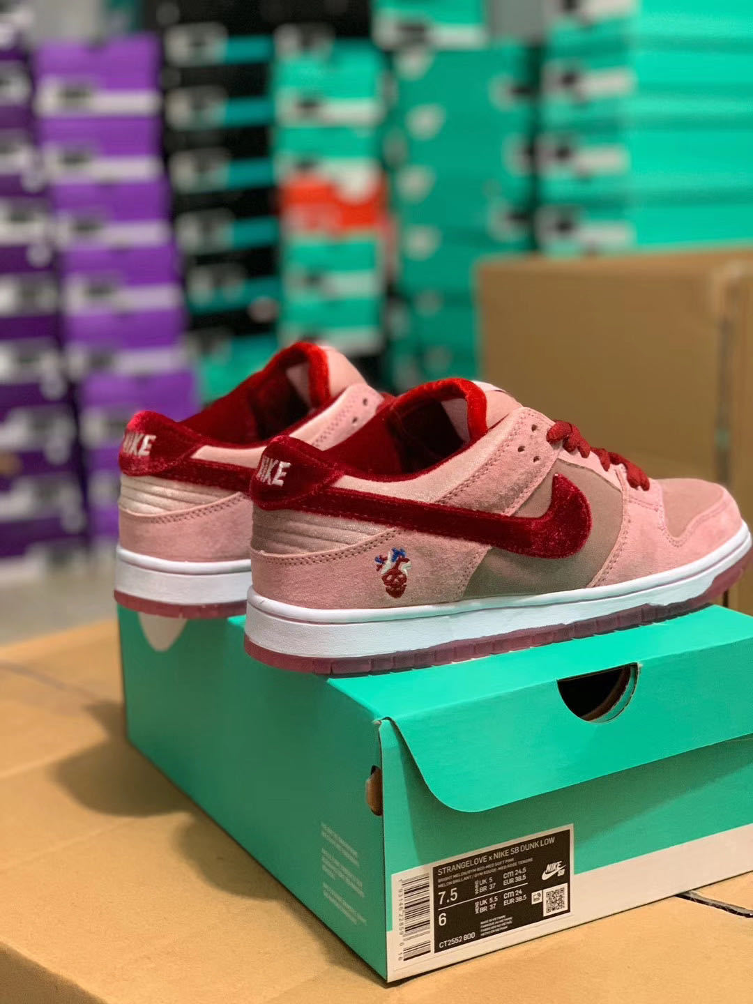 Low Top Sneakers, Pink White Colorway, Valentine Design, Lace Up Design, Casual Gift for Sneaker Fans