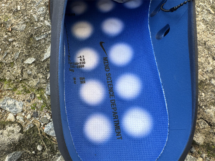 Slides, Blue Black Colorway, Slip On Design, Casual Gift for Shoe Lovers