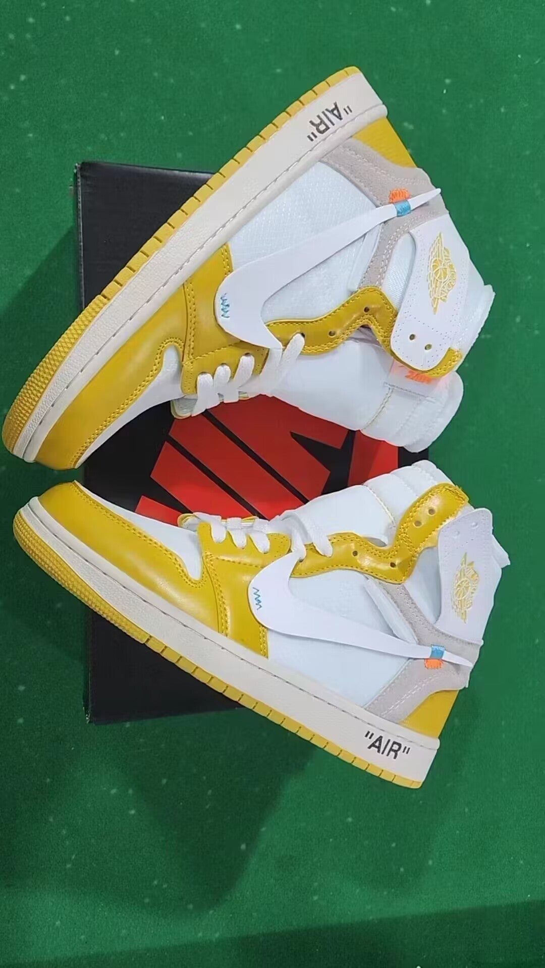 High Top Sneakers, Yellow Colorway, Lace Up Design, Casual Gift for Sneaker Fans