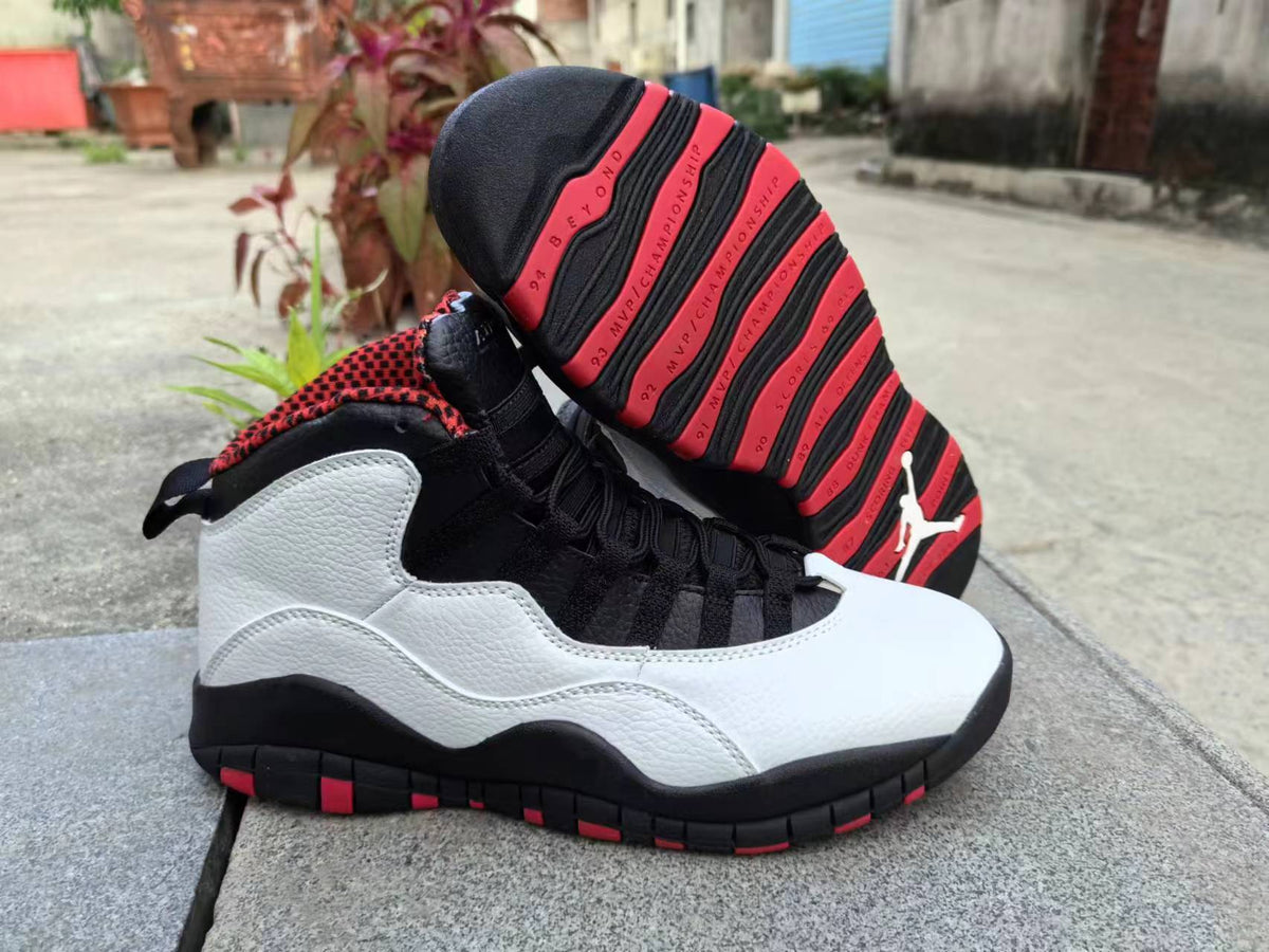 High Top Sneakers, White Black Red Colorway, Lace Up Design, Casual Gift for Sneaker Fans