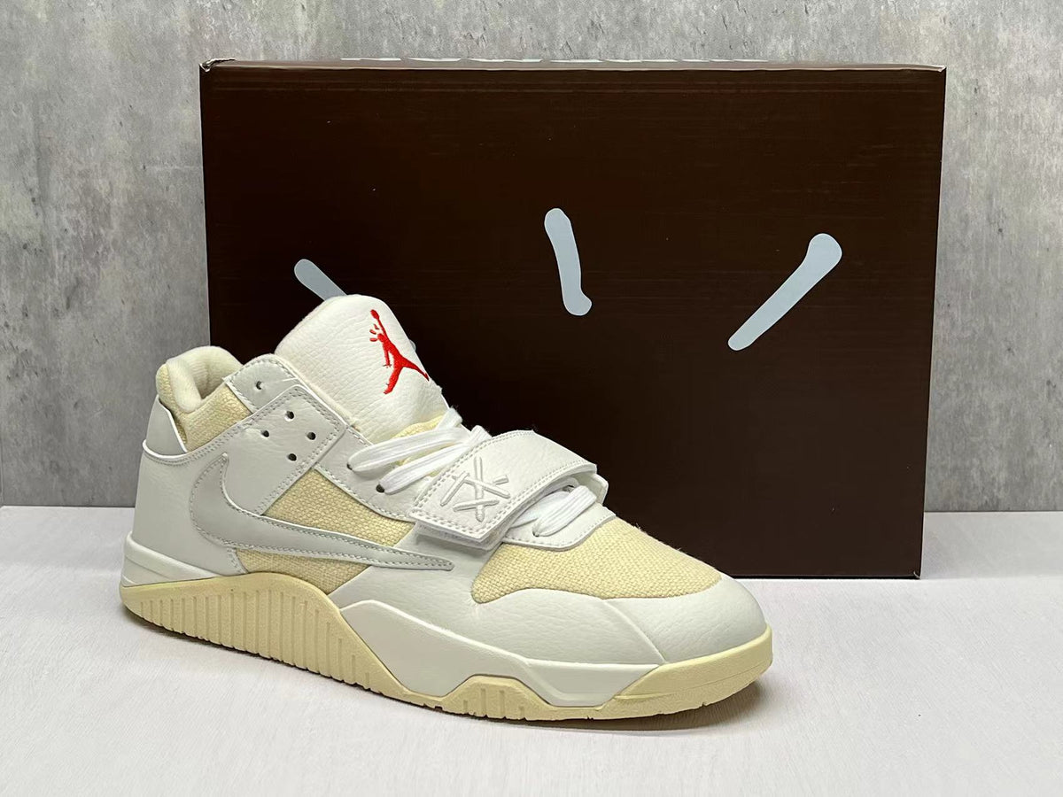 Low Top Sneakers, Off White Yellow Colorway, Lace Up Design, Casual Gift for Sneaker Fans