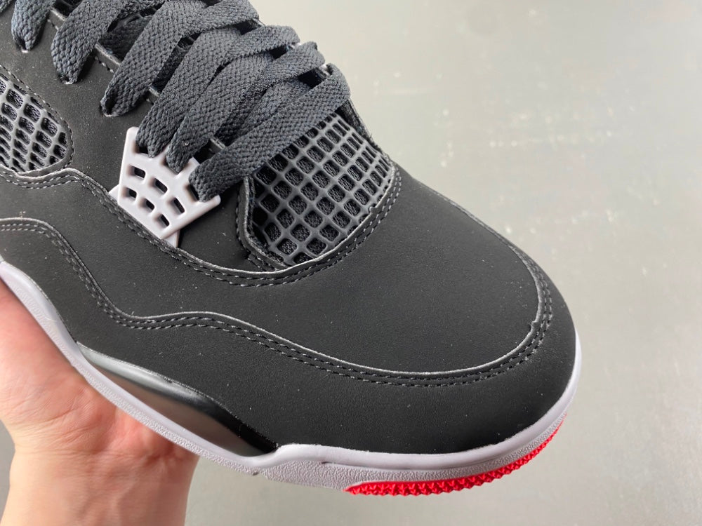 Mid Top Sneakers, Black Red Colorway, Lace Up Design, Casual Gift for Sneaker Fans