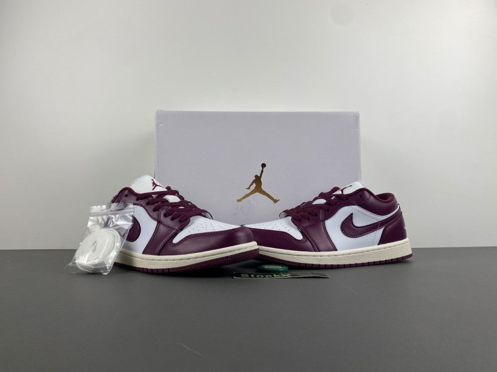 Low Top Sneakers, Burgundy White Colorway, Lace Up Design, Casual Gift for Sneaker Fans
