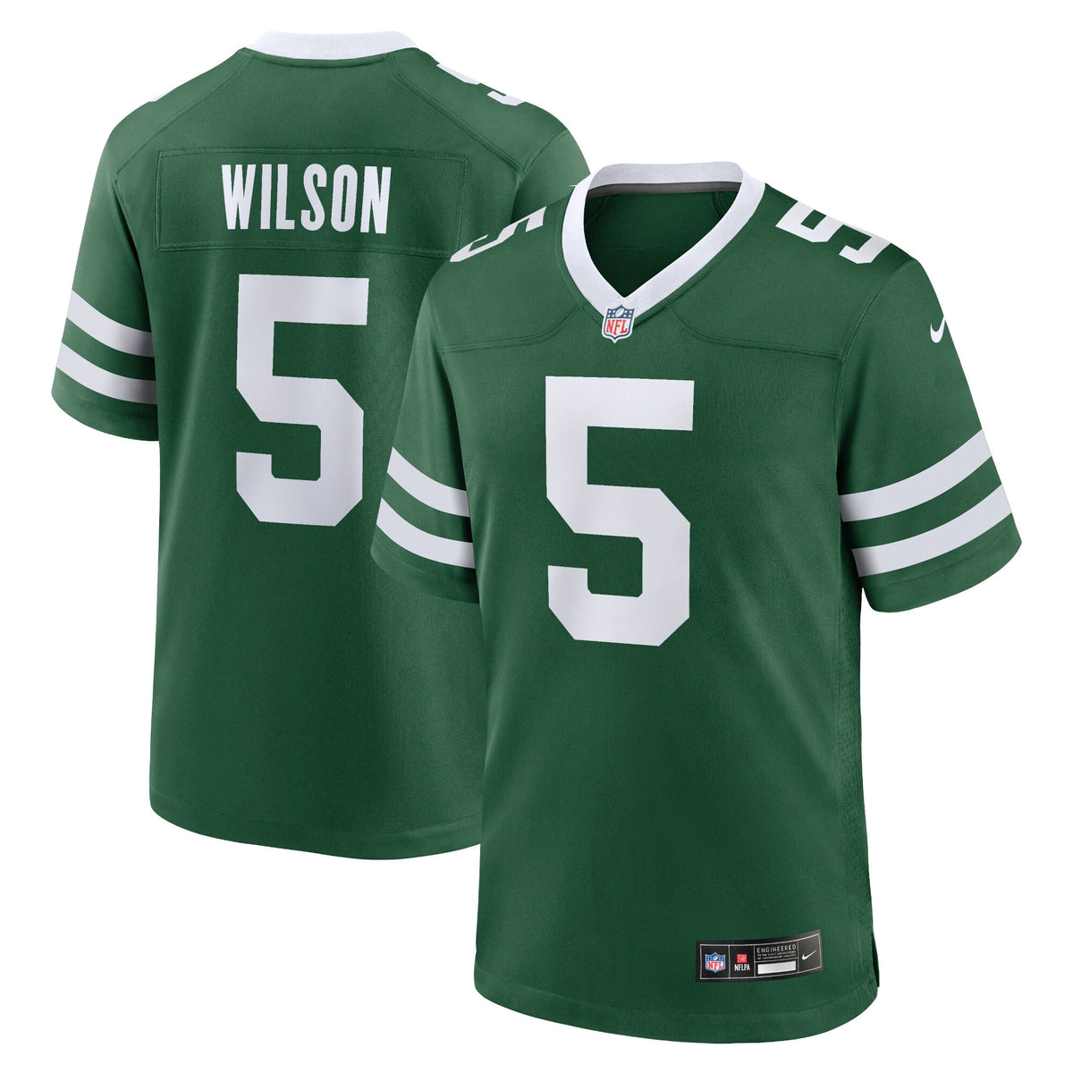 New York Jets Garrett Wilson Legacy Green Game Jersey