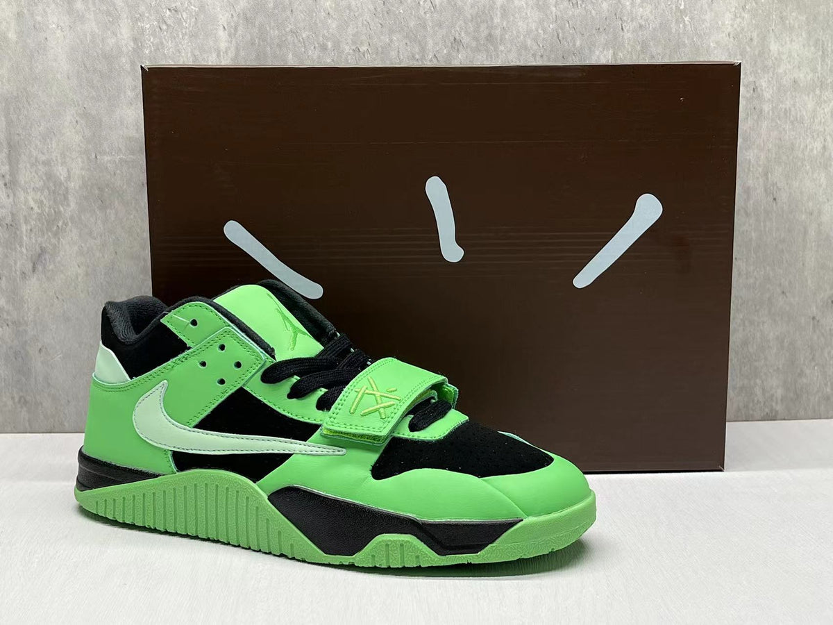 Mid Top Sneakers, Green Colorway, Lace Up Design, Casual Gift for Sneaker Fans