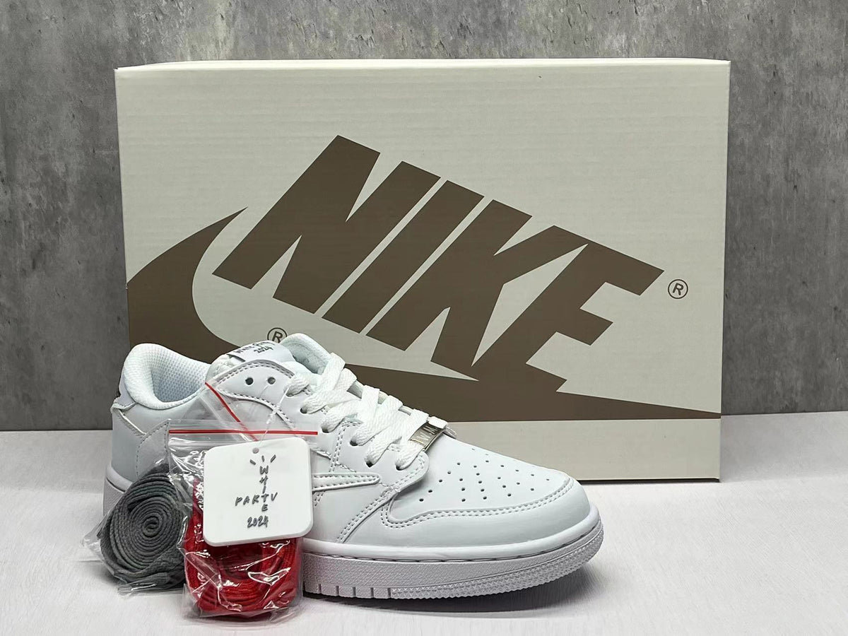 Low Top Sneakers, White Colorway, Reverse Hook Design, Lace Up Design, Casual Gift for Sneaker Fans