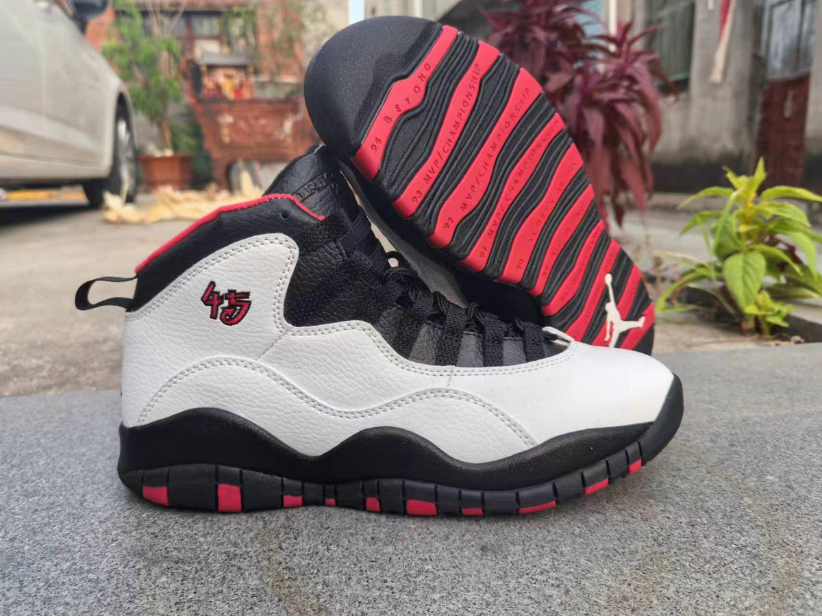 High Top Sneakers, White Black Red Colorway, Lace Up Design, Casual Gift for Sneaker Fans