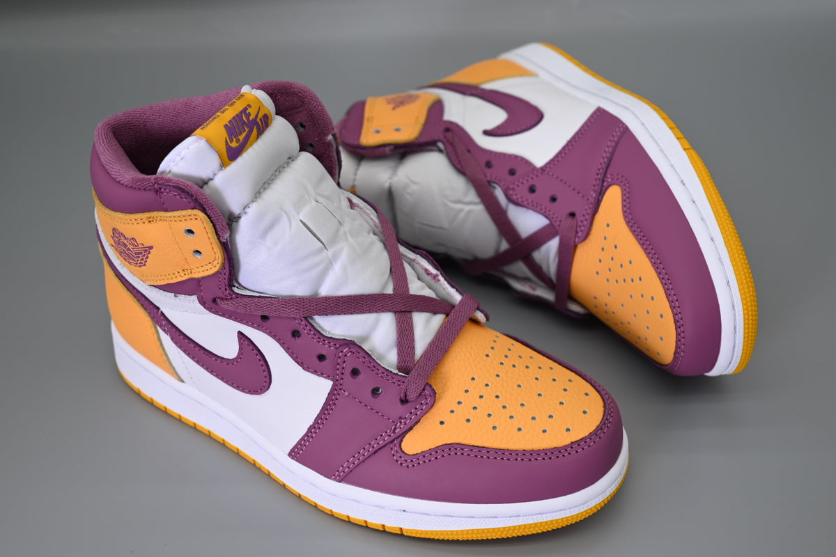 Sneakers, White Purple Gold Colorway, Lace Up Design, Casual Gift for Sneaker Fans