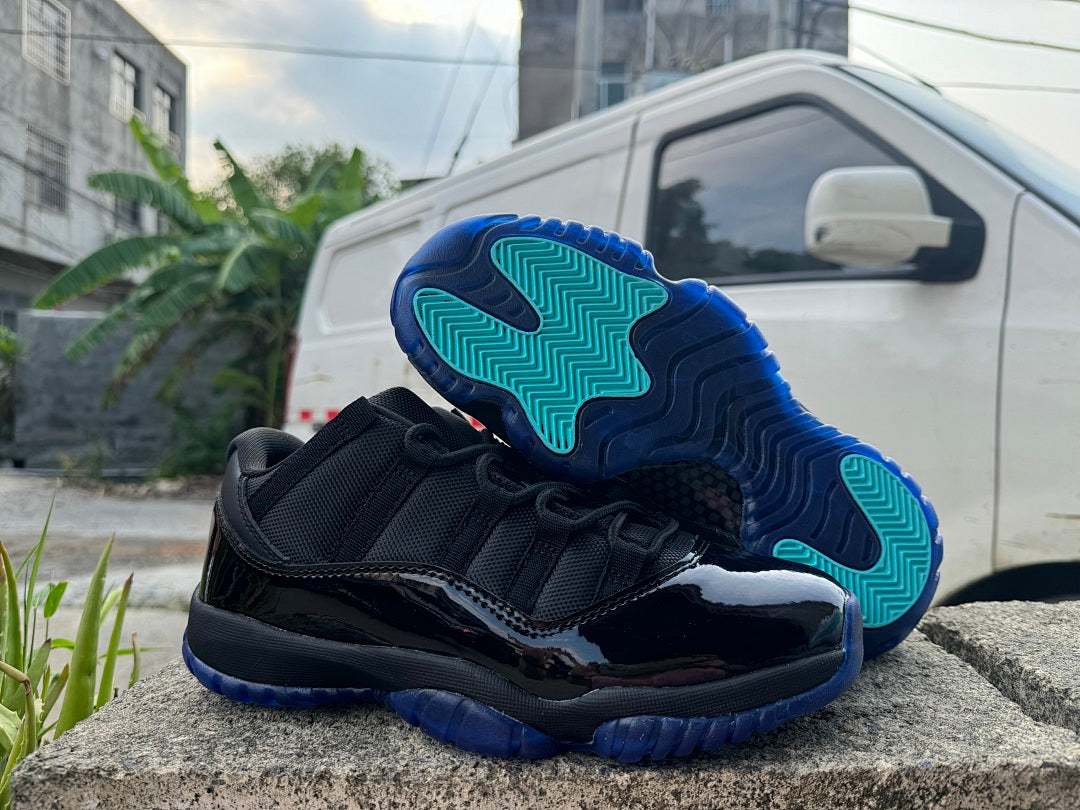 High Top Sneakers, Blue Black Colorway, Lace Up Design, Casual Gift for Sneaker Fans