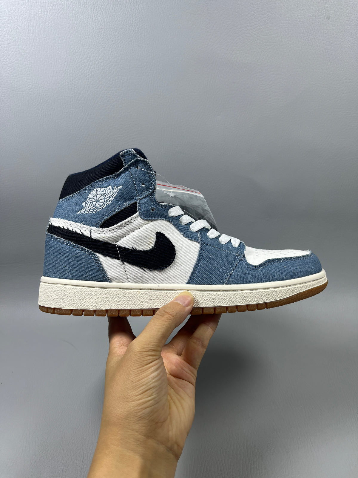 High Top Sneakers, Blue Colorway, Lace Up Design, Casual Gift for Sneaker Fans