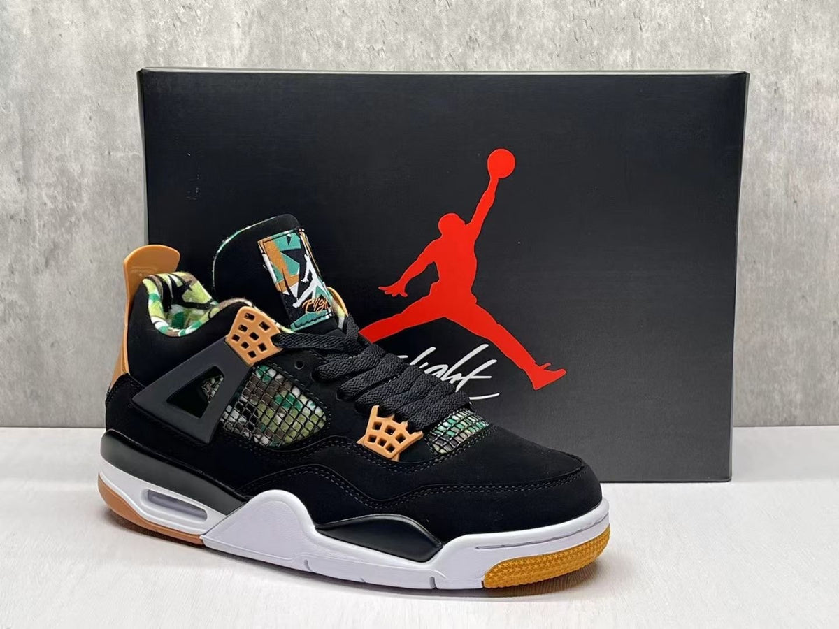 Mid Top Sneakers, Black Yellow Colorway, Lace Up Design, Casual Gift for Sneaker Fans