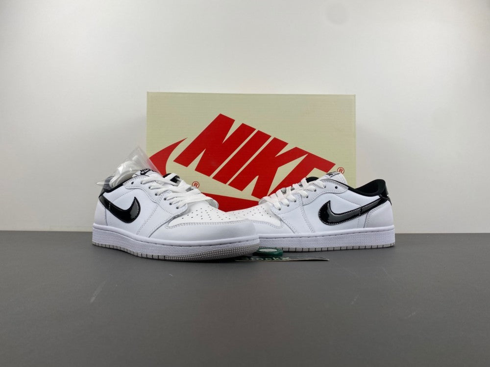 Low Top Sneakers, White Black Colorway, Lace Up Design, Casual Gift for Sneaker Fans
