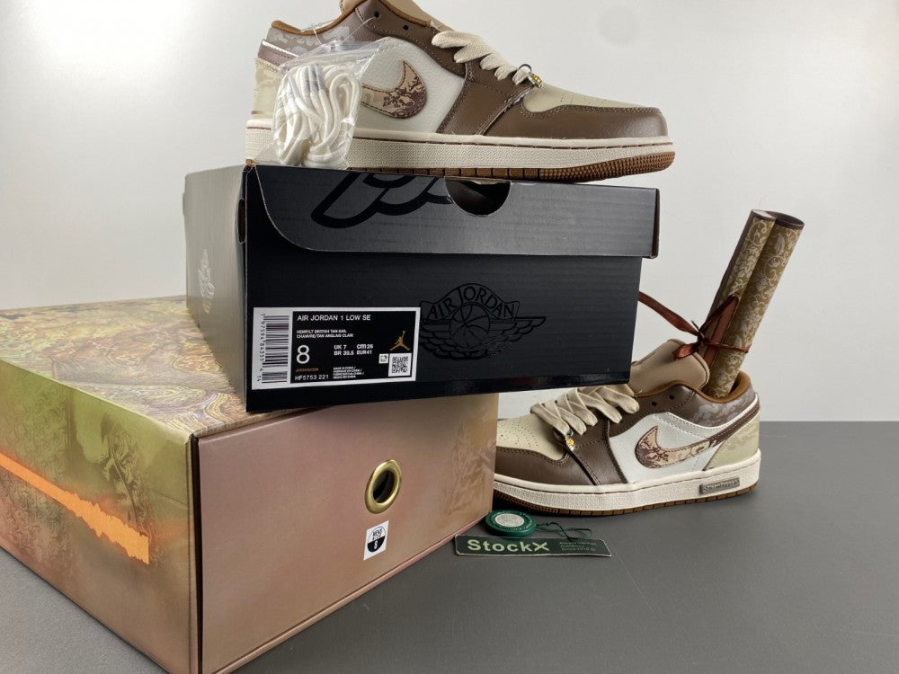 Low Top Sneakers, White Brown Colorway, Lace Up Design, Casual Gift for Sneaker Fans