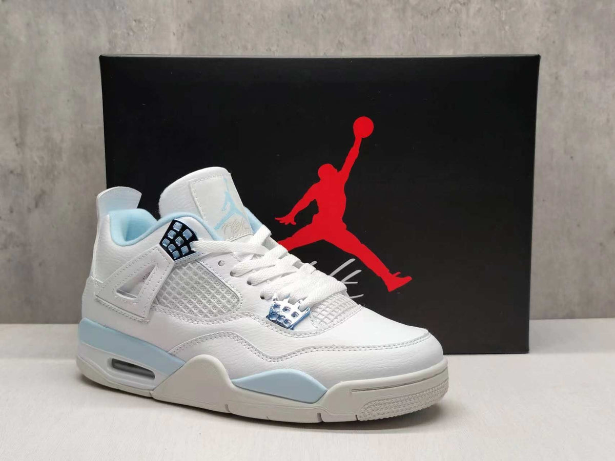 Mid Top Sneakers, Blue Colorway, Lace Up Design, Casual Gift for Sneaker Fans