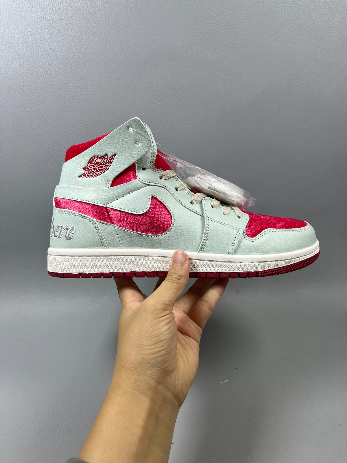 High Top Sneakers, Red Colorway, Lace Up Design, Casual Gift for Sneaker Fans