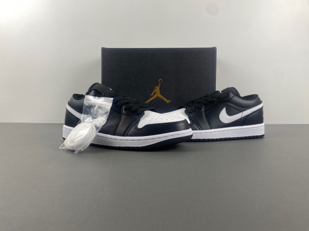 Low Top Sneakers, White Black Colorway, Lace Up Design, Casual Gift for Sneaker Fans