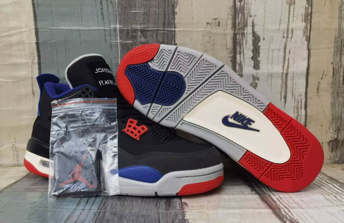 Low Top Sneakers, Blue Black Red Colorway, Lace Up Design, Casual Gift for Sneaker Fans