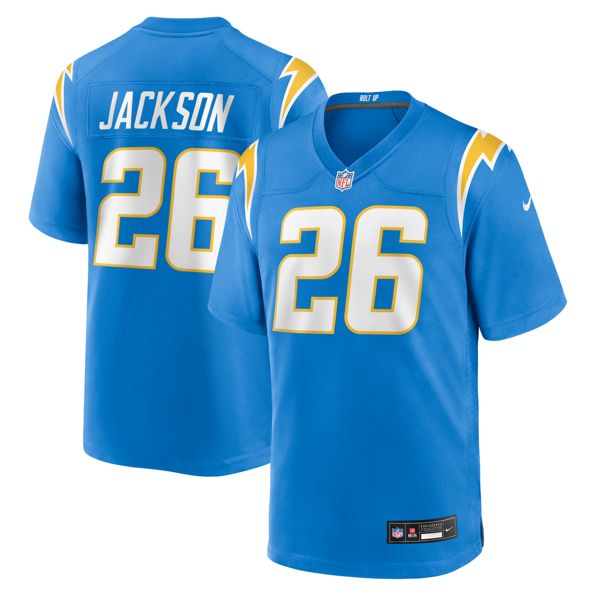 Los Angeles Chargers Donte Jackson Powder Blue Team Game Jersey