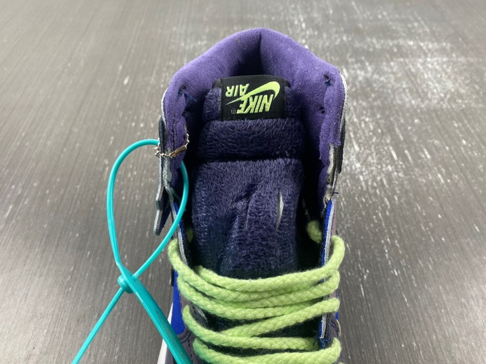 Low Top Sneakers, Royal Blue Black Purple Colorway, Lace Up Design, Casual Gift for Sneaker Fans