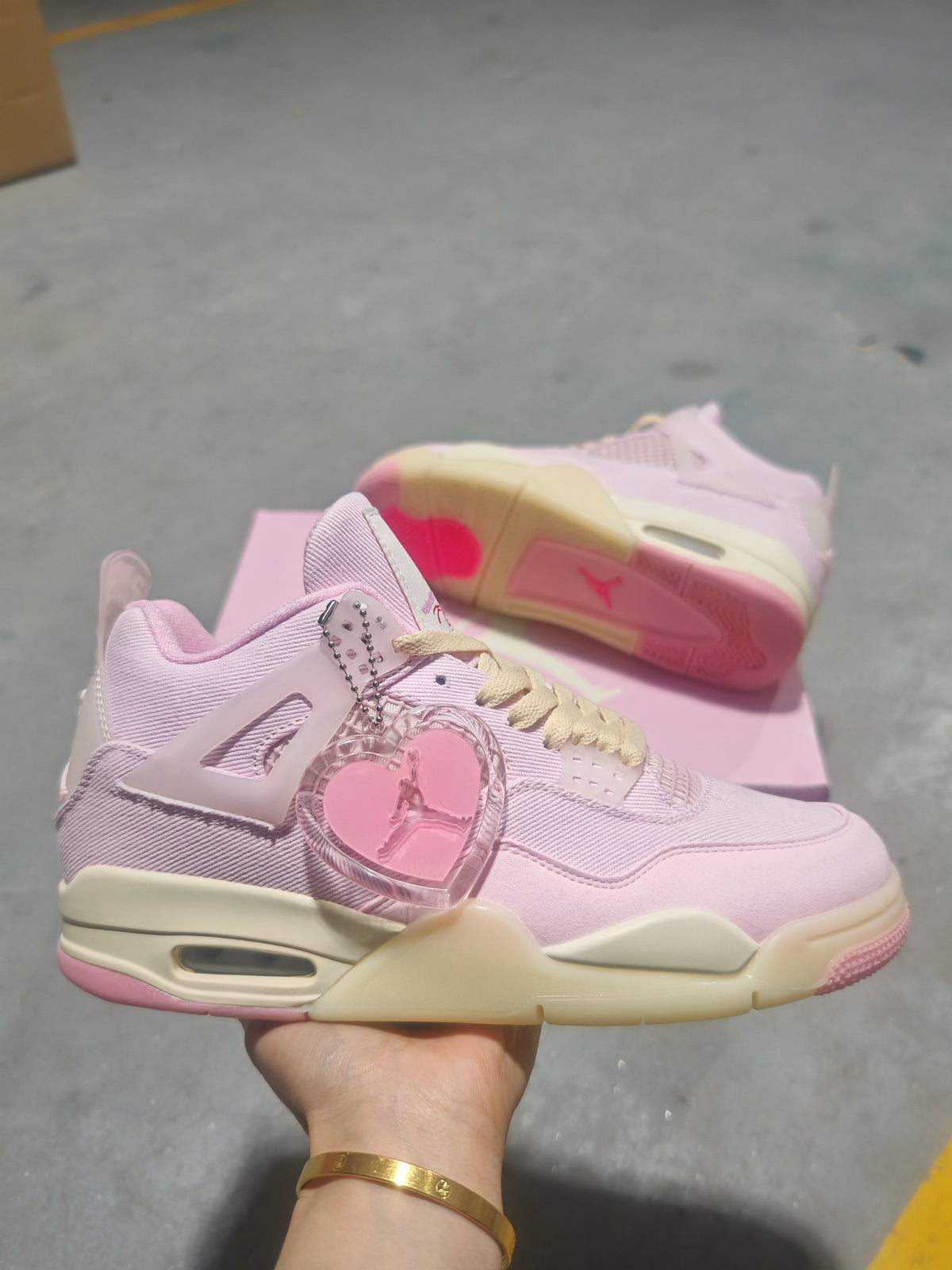 Mid Top Sneakers, Red Pink Colorway, Lace Up Design, Casual Gift for Sneaker Fans