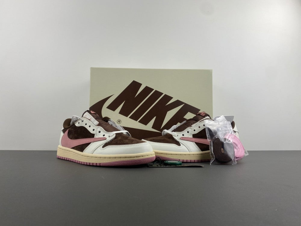Low Top Sneakers, White Pink Colorway, Reverse Hook Design, Lace Up Design, Casual Gift for Sneaker Fans