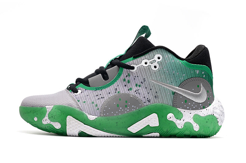 Low Top Sneakers, Gray Green Colorway, Lace Up Design, Casual Gift for Sneaker Fans