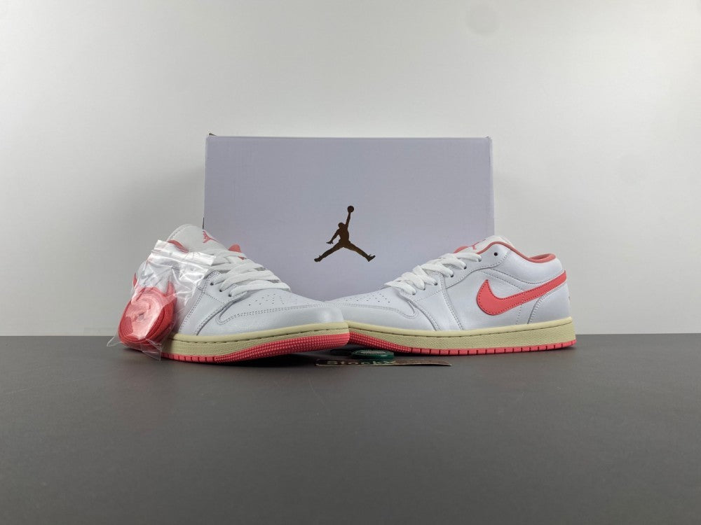 Low Top Sneakers, White Red Gray Colorway, Lace Up Design, Casual Gift for Sneaker Fans