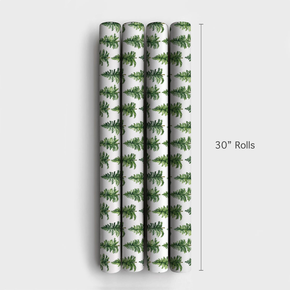 Rustic Woodland Gift Wrap, Watercolor Pine Tree Wrapping Paper, Evergreen Forest Wrapping Paper, Winter Holiday Christmas Gif