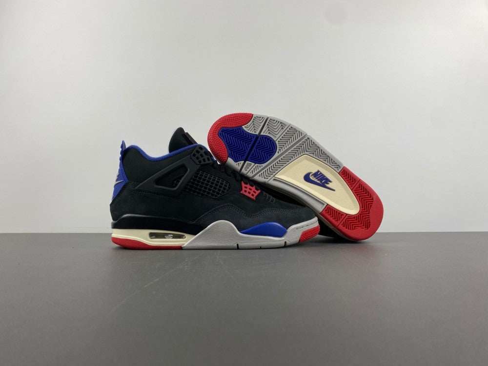 Low Top Sneakers, Blue Black Red Colorway, Lace Up Design, Casual Gift for Sneaker Fans