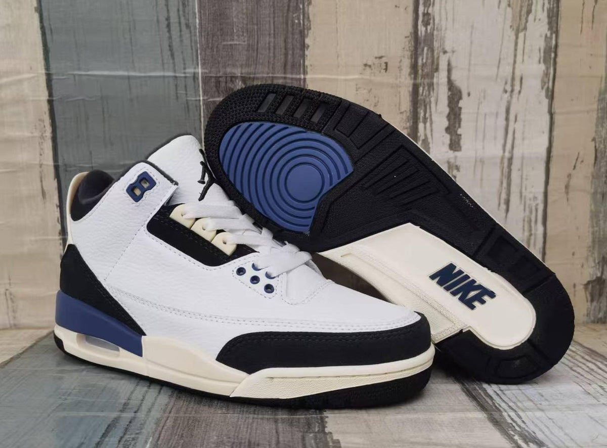 Low Top Sneakers, Blue White Gray Colorway, Lace Up Design, Casual Gift for Sneaker Fans