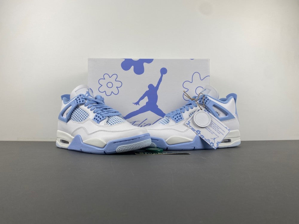 Low Top Sneakers, White Blue Colorway, Lace Up Design, Casual Gift for Sneaker Fans