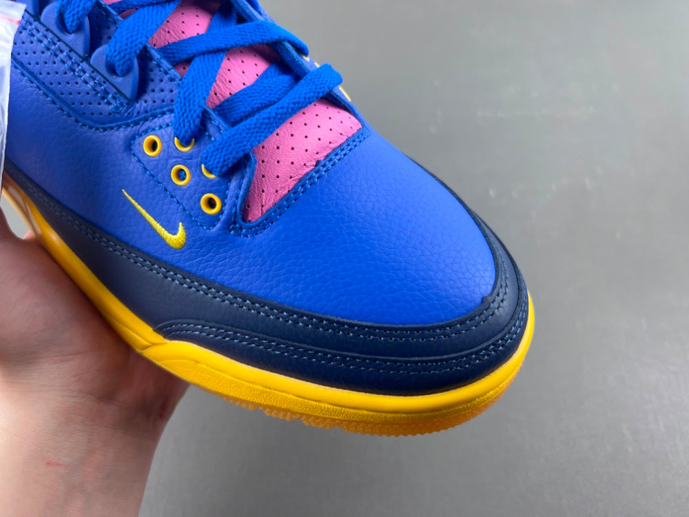 Low Top Sneakers, Royal Blue Green Pink Colorway, Lace Up Design, Casual Gift for Sneaker Fans