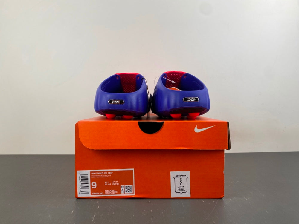 Slides, Royal Blue Red Colorway, Slip On Design, Casual Gift for Shoe Lovers