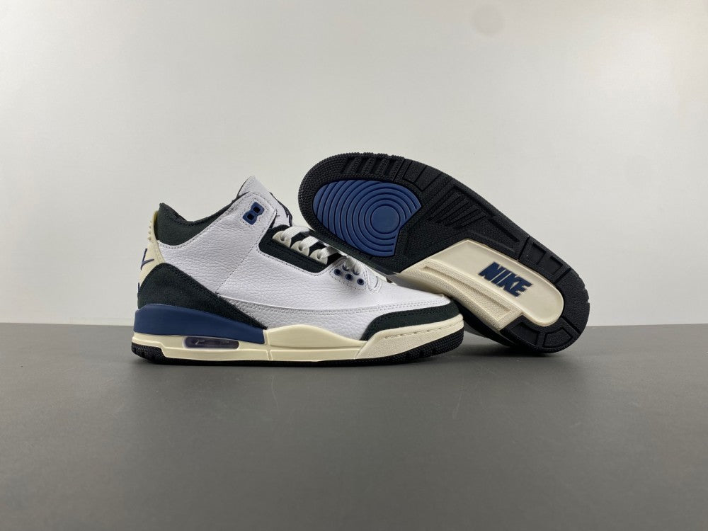 Low Top Sneakers, Blue White Black Colorway, Leather Footwear, Lace Up Design, Casual Gift for Sneaker Fans
