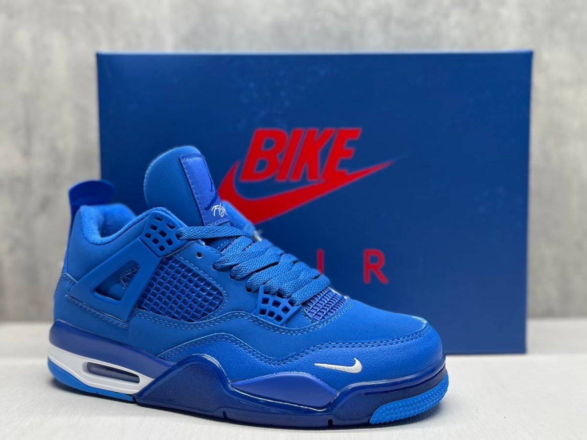 Mid Top Sneakers, Blue Colorway, Lace Up Design, Casual Gift for Sneaker Fans