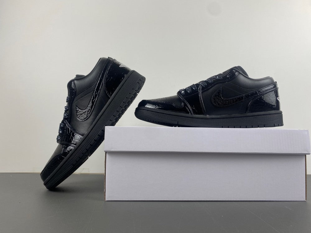 Low Top Sneakers, Black Colorway, Lace Up Design, Casual Gift for Sneaker Fans