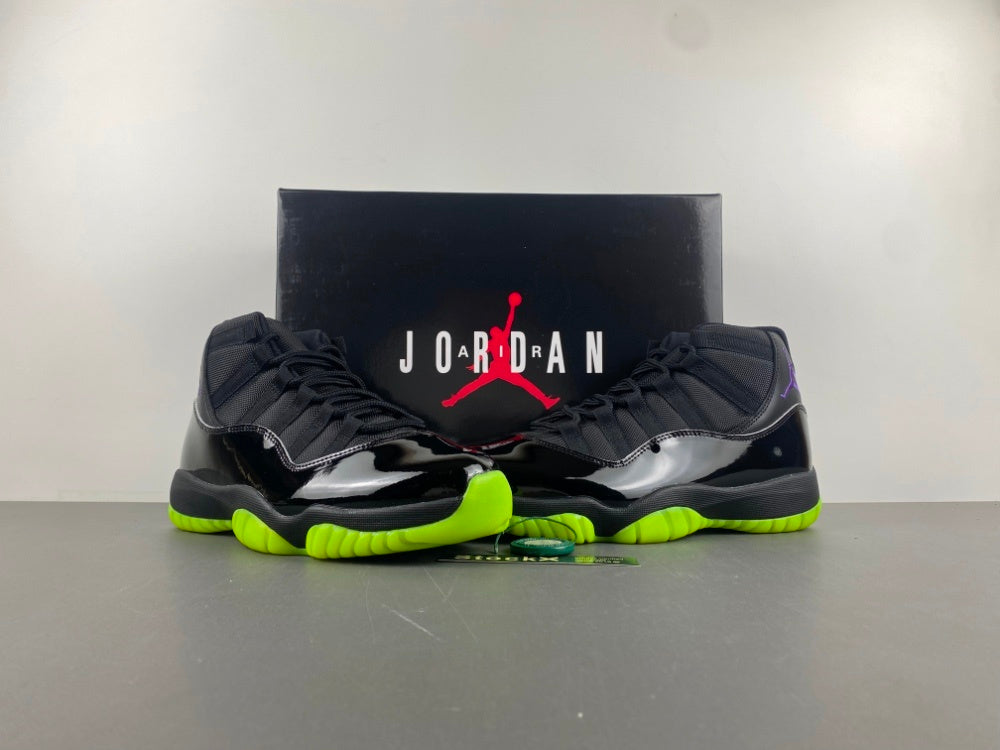 Low Top Sneakers, Neon Green Black Colorway, Lace Up Design, Casual Gift for Sneaker Fans