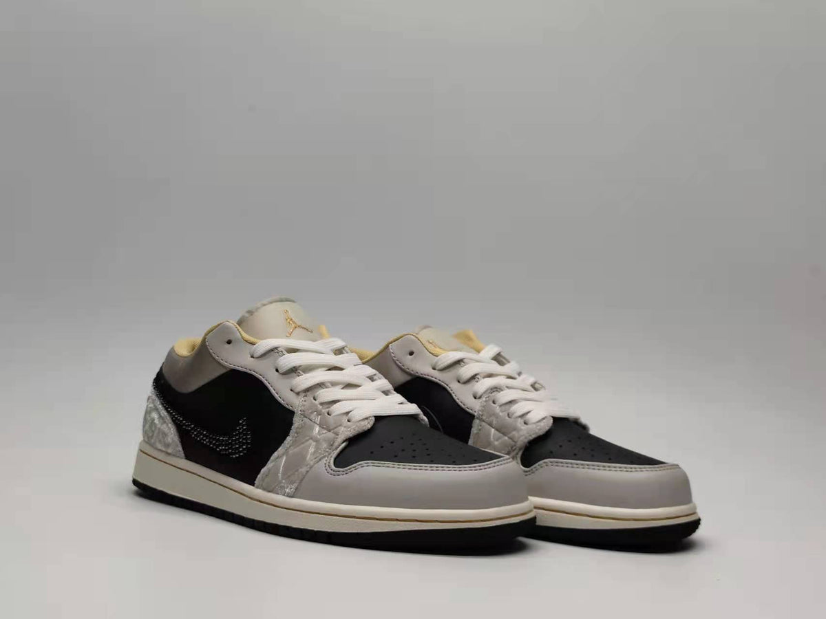 Low Top Sneakers, Black Gray Colorway, Lace Up Design, Casual Gift for Sneaker Fans