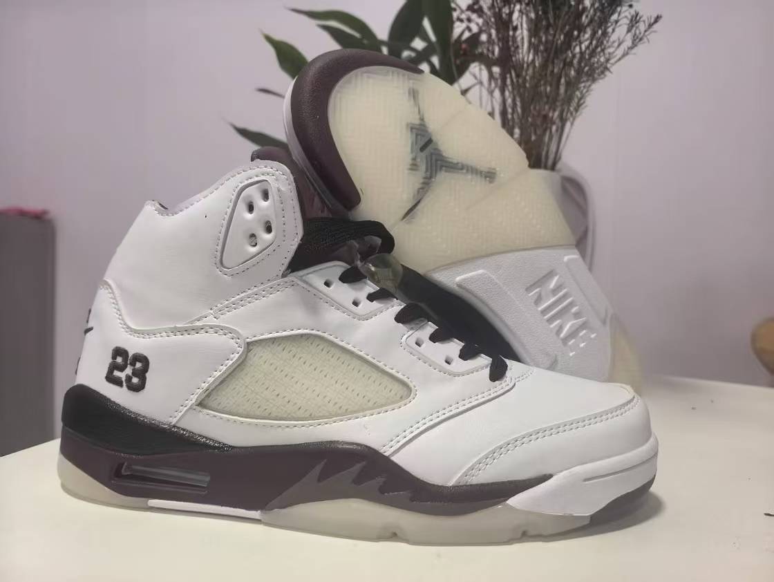 High Top Sneakers, White Gray Colorway, Lace Up Design, Casual Gift for Sneaker Fans