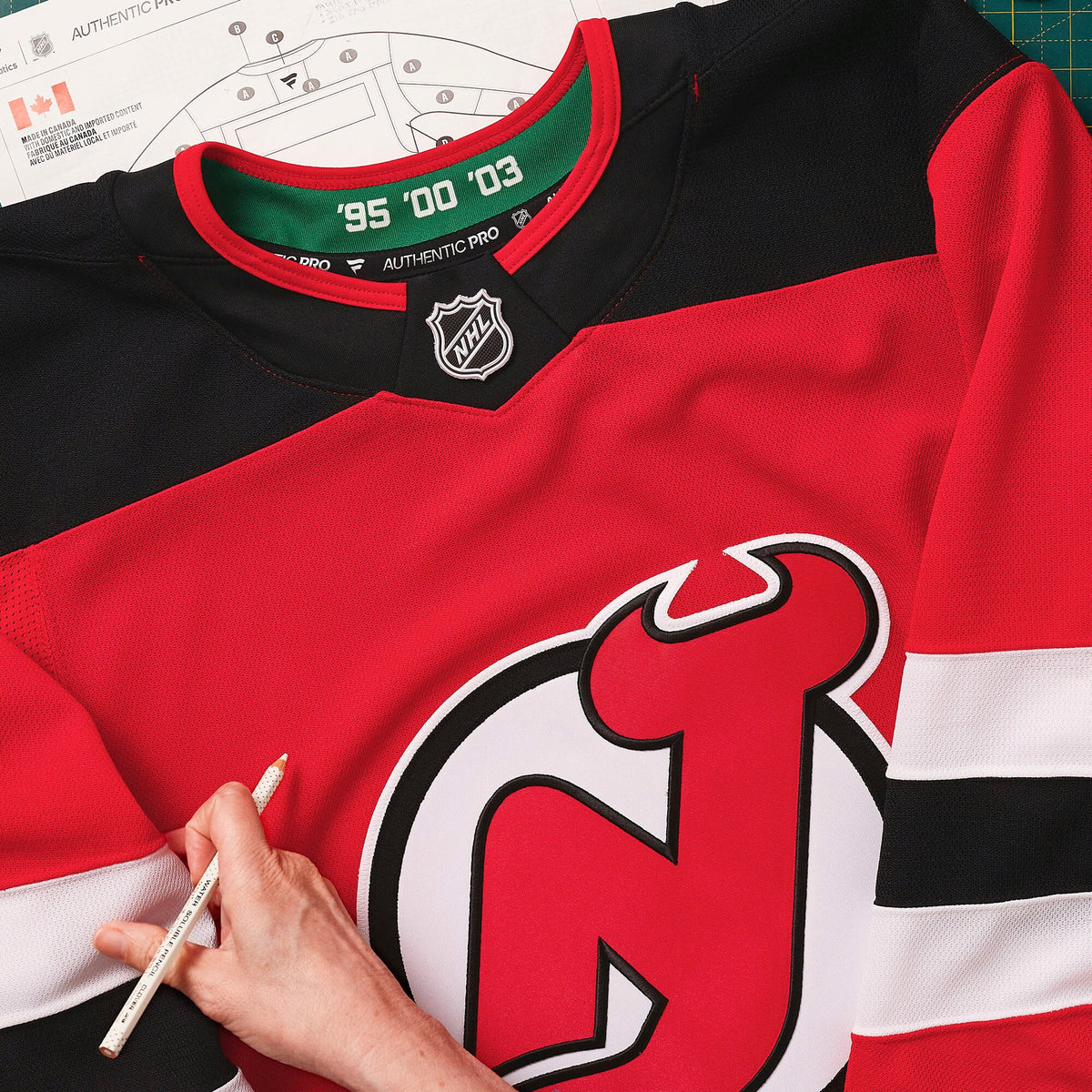 New Jersey Devils Fanatics Red Home Authentic Pro Custom Jersey