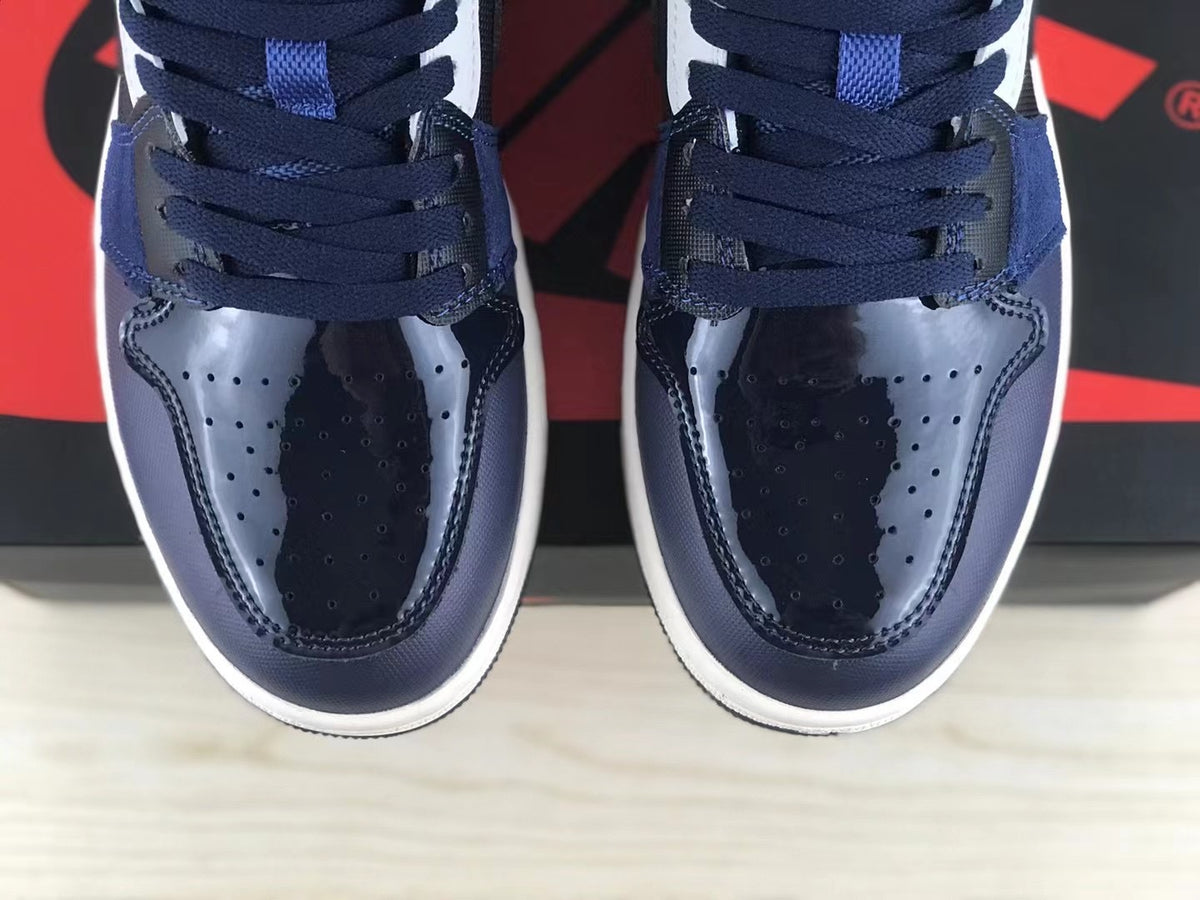 Low Top Sneakers, Midnight Blue Colorway, Lace Up Design, Casual Gift for Sneaker Fans
